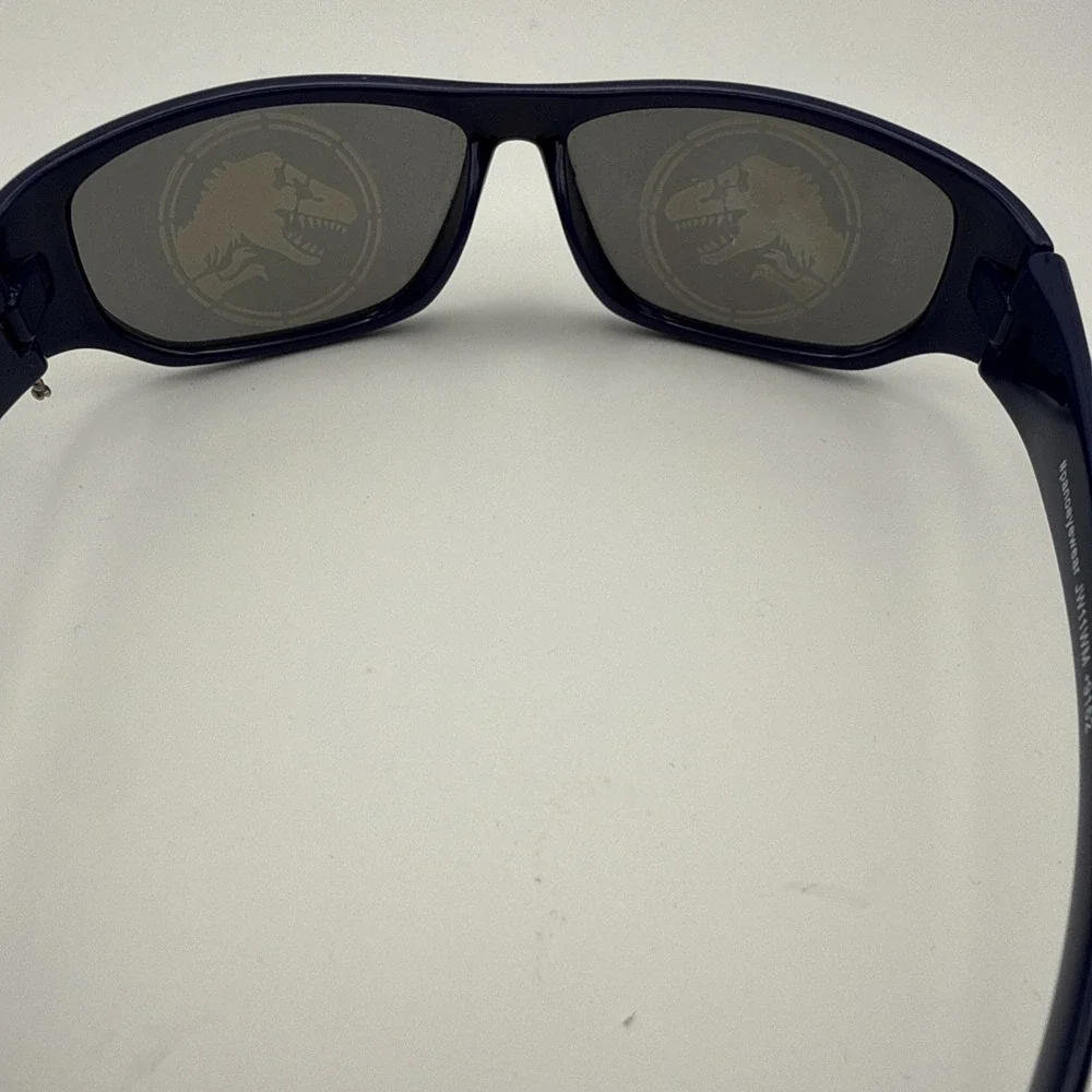 Jurassic World Kids Sunglasses - Blue Dinosaurs Mirror  Wrapped Universal Studio